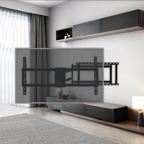 TV Wall Mount Bracket, 40-120 Inch TV, With Rotation And Tilt Functions, Full-motion TV Wall Mount, Adjustable Dual, Distance From Wall 70-1016 Mm, Maximum VESA 800X400 Mm, 132lbs